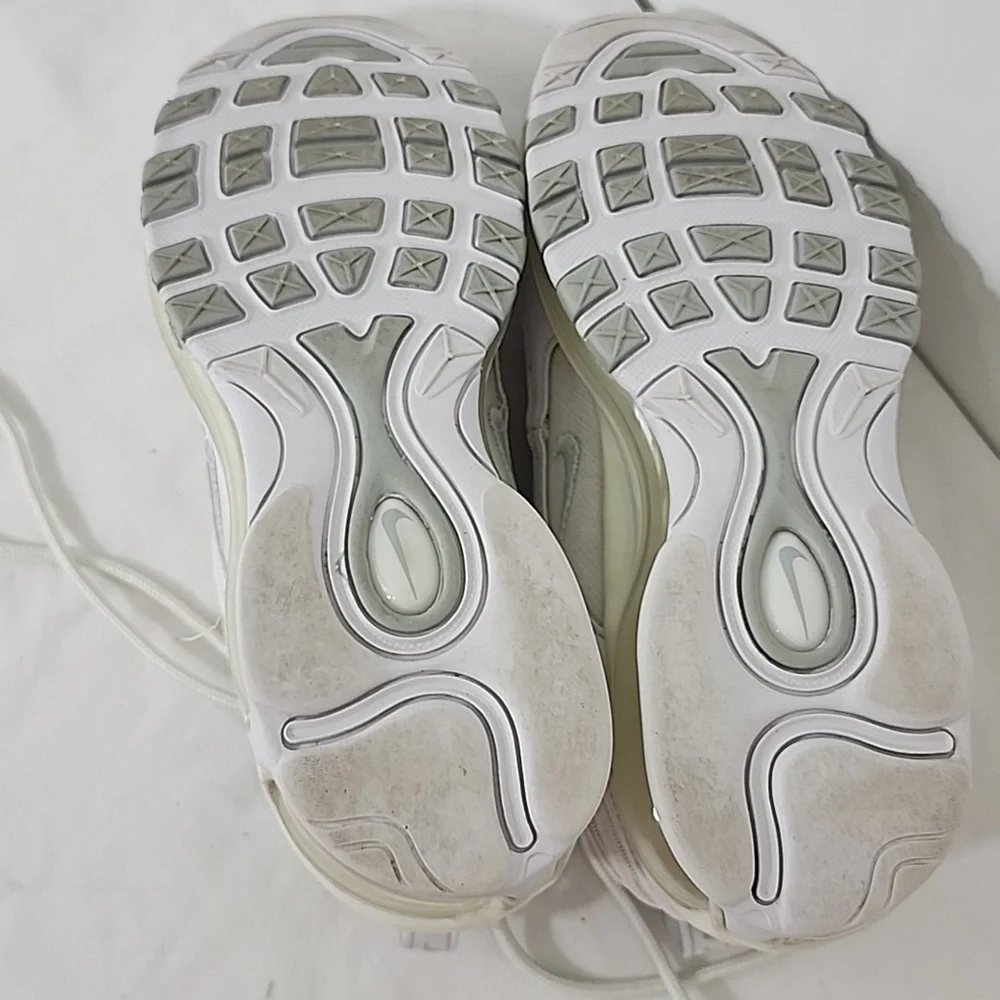 Nike Air Max 97 White Pure Platinum Silver Women’s Sz 8 Running Shoes 921733-100